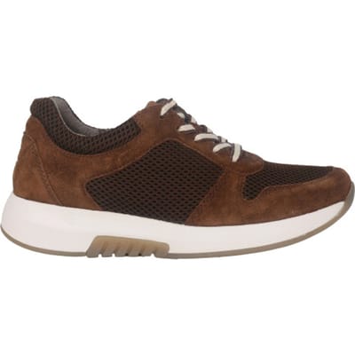 Gabor rollingsoft sensitive 76.946.42 - dames rollende wandelsneaker - Bruin - maat 37.5 (EU) 4.5 (UK)