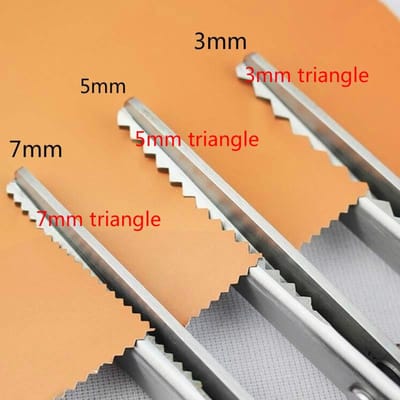 5mm Scherpe En Duurzame Kant Scharen, Golvend Bloemtand Driehoekige Hondentand Scharen, Stof Kleermaker Stofpatroon Scharen 5mm triangle