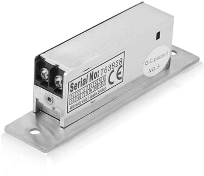 Dailygoods - Type 12V Verstelbare Elektrische Deurvergrendeling - Dubbele Vergrendeling - Veilig en Eenvoudig te Installeren - Zilverkleurig - Toegang...