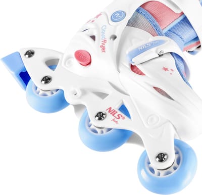 NILS FUN NJ1190 - 3-in-1 Rolschaatsen - Drie Stappen - Bijkomende Wielen