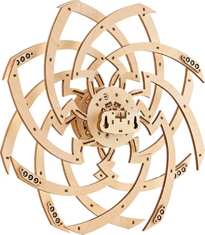Wood Trick - Modelbouw 3D houten puzzel - Hypnotische Draaikolk - Hypnotic Vortex (WDTK093) - 340 stukjes - Geen lijm noch verf nodig!