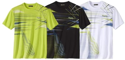 ATLAS FOR MEN - Set van 3 Graphic Sport T-shirts - Heren - Verkrijgbaar in grote maten - 4XL
