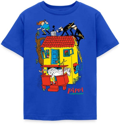 Pippi Langkous Villa Kakelbont T-Shirt Kinderen