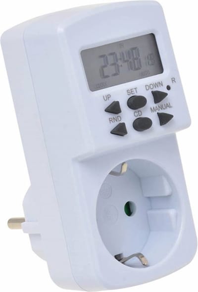 Time-It Mini digitale tijdschakelaar - 7x24 uur - 1800W - LCD display - Randomschakeling