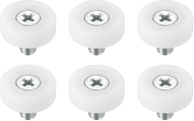 19 mm Laderollen, 6-pack Kunststof Ladekatrol Vervangende Wielen Lager Kleine Katrol