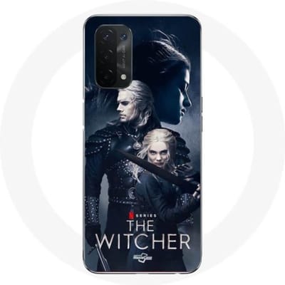 Oppo A54 5G hoesje de witcher geralt yennefer ciri degen