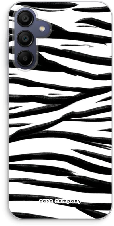 Case Company® - Hoesje geschikt voor Samsung Galaxy A15 hoesje - Zebra pattern - Soft Cover Telefoonhoesje - Bescherming aan alle Kanten en Schermrand