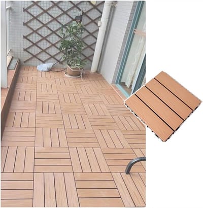 Dektegels Buiten - Terrastegels Vloer - Tuin Aankleden - Gereedschapsloze Installatie - 30x30cm - Zwart