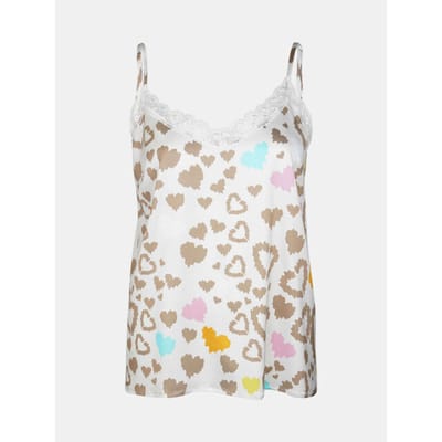 Mucho Gusto Slip top leopard hartjes