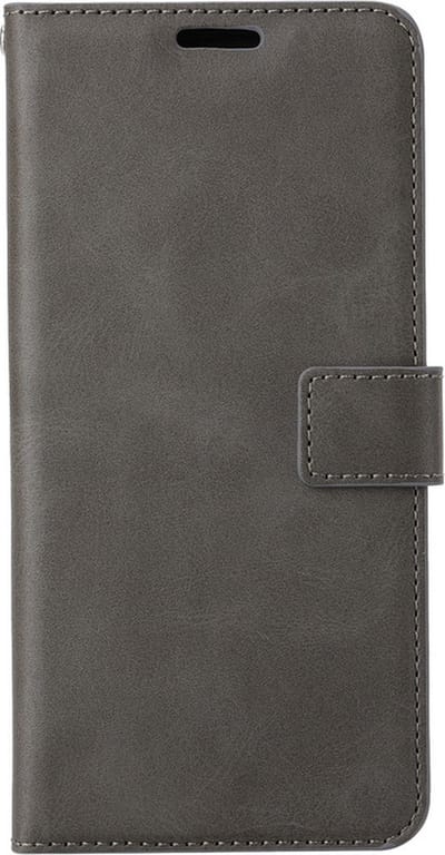 iPhone 13 Mini Telefoonhoesje - Bookcase - Ruimte voor 3 pasjes - Kunstleer - SAFRANT1 - Grijs
