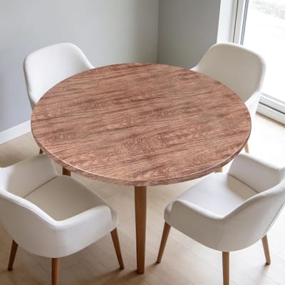 Wasbare Elastische Tafelkleed voor Tuin, Restaurant en Keuken - 90-110 cm, Bruin, Geschikt voor Buitengebruik