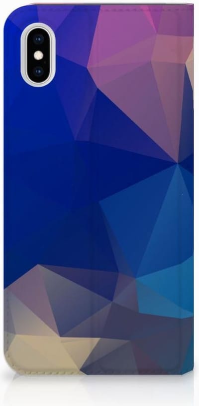 Apple iPhone Xs Max Stand Case Polygon Dark
