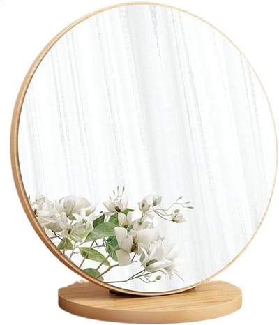 Cosmetische spiegel - Kaptafel spiegel - Make-up aanbrengen - Hoge definitie - 20 cm - Natuurlijk