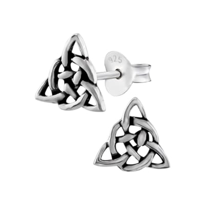 WeLoveSilver - zilveren oorstekers - keltische knoop - 8mm
