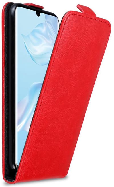 Cadorabo Hoesje geschikt voor Huawei P30 PRO in APPEL ROOD - Beschermhoes in flip design Case Cover met magnetische sluiting