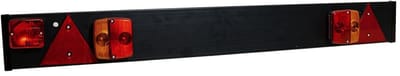 Verlichtingsbalk 120 cm zwart met mistlamp 9 m kabel 7-polig - TRAILERGEAR
