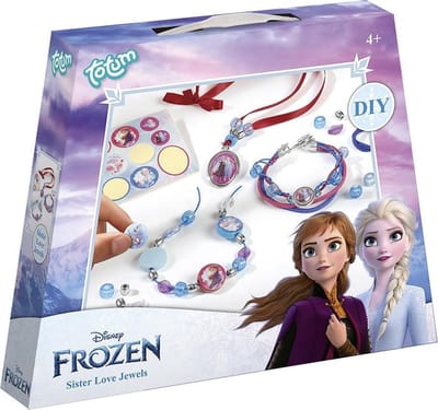 Disney Frozen Totum vriendschaps armbandjes maken speelgoed meisjes vanaf 4 jaar - Sister Love Jewels armbandjes met Anna en Elsa cadeautip