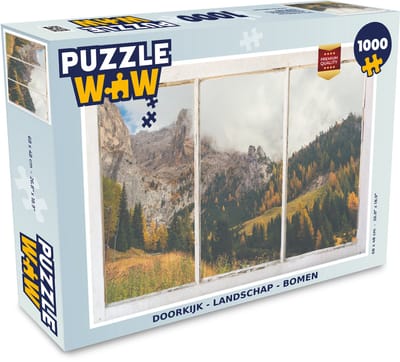 Puzzel Doorkijk - Landschap - Boom - Legpuzzel - Puzzel 1000 stukjes volwassenen