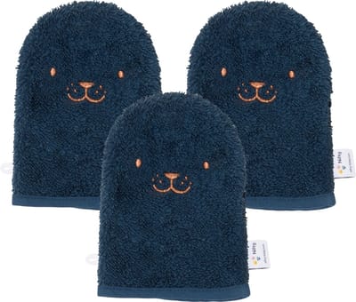 Aanbieding! - Nifty - Washandjes – 3 x Baby washandje – Voordeelset - Petrol