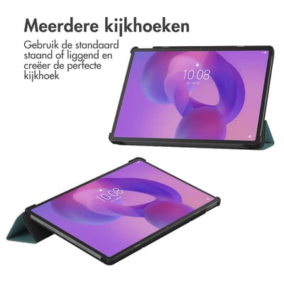 imoshion Tablet Hoes - Geschikt voor Lenovo Idea Tab Pro - Trifold Bookcase - Donkergroen