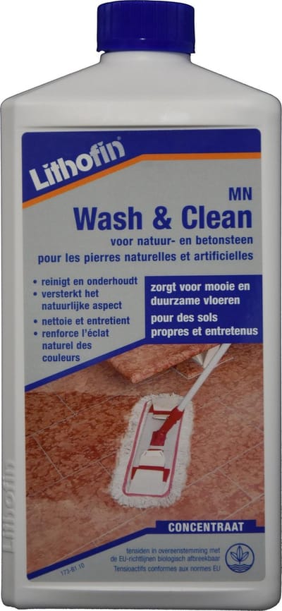 Lithofin onderhoud en reiniger product MN Wash en Clean 1 l fles