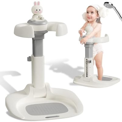 Verstelbare Babydouchestand met Antislipbasis - Veilig en Eenvoudig te Installeren voor Peuters