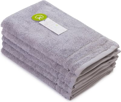 ARTG® Organic - Biologische Katoen - Gastenhanddoek - 60 x 40 cm - Grijs - Grey - Set 5 stuks