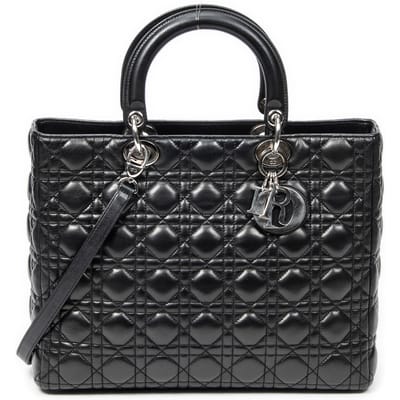 Large Lady Dior Zip  Schoudertas