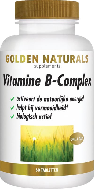 Golden Naturals Vitamine B-complex (60 veganistische tabletten)