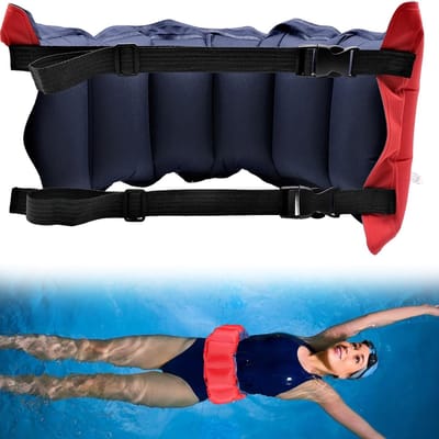 Opblaasbare zwemband - zwemtrainingsdrijfband - zwembaddrijfband - heupdrijfband - zwemaccessoires - geschikt voor zwemtraining - geschikt voor volwassenen en kinderen - rood - 73*27 cm