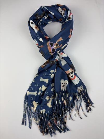 Leuke honden sjaal in 7 kleuren 30% katoen / 70% viscose
