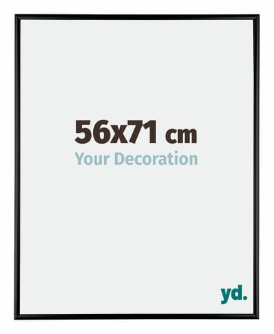Your Decoration - Fotolijst 56x71 cm - Aluminium - Zwart Hoogglans - Kent