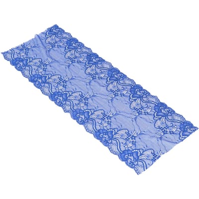 Kant Lint 19cm Breed 10 Yards Goede Elasticiteit Veilig Gebruik Eenvoudige Bediening Voeg Elegantie Kleding toe blauw