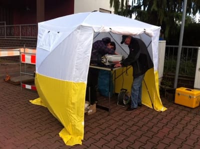 Bouwtent - Lichtgewicht Montagetent, Snel Op te Zetten en Af te Breken