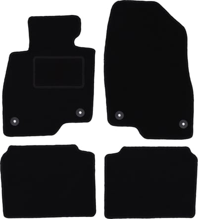 Zwarte velours vloermatten voor: Mazda 6 GJ III stationwagen (2012-)