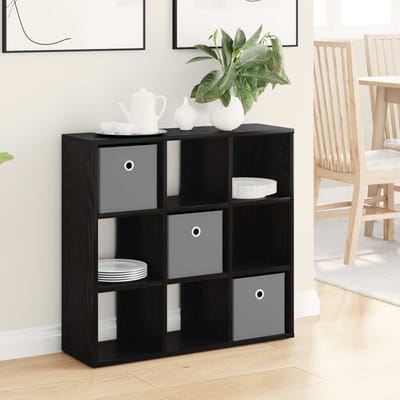 vidaXL - Dressoir - Zwart - Eiken - 73,5 - x - 24 - x - 69,5 - cm