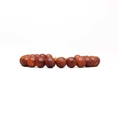 Ava & Imber | Ligna Armband Rosewood | Houten Damesarmband 16cm met 5cm Verlengstukje | Rosewood Hout en 18k PVD Gecoat Stainless Steel | Armband Hout Vrouwen in Cadeaudoosje