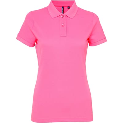 Asquith & Fox Dames/dames Performance Blend Poloshirt met korte mouwen (Neonroze)