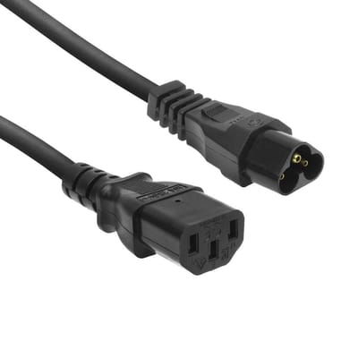 ACT Netsnoer C6 - C13 zwart 0,2 m AK5247