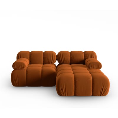 Modulaire-3-zitshoekbank Tropea rechts velvet | Milo Casa
