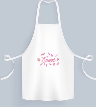 Akyol - sweet Keukenschort - Snoep - mensen die houden van zoetigheid - snoepliefhebbers - verjaardagscadeau - cadeau - kado - geschenk - verjaardag - 82 bij 71 cm