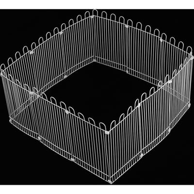 Kleine 12 STuks Verf Coating Ijzeren Net Hamsterhek Speelkooi Speelgoed met 28 STuks Plastic Gesp voor Egel Cavia Konijn