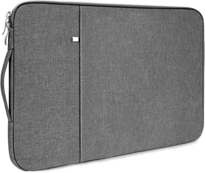 Waterdichte en Schokbestendige 15.6-16 Inch Laptop Sleeve voor MacBook, Acer, Asus, HP, Dell, Huawei, Lenovo - Zachte Bescherming in Donkergrijs