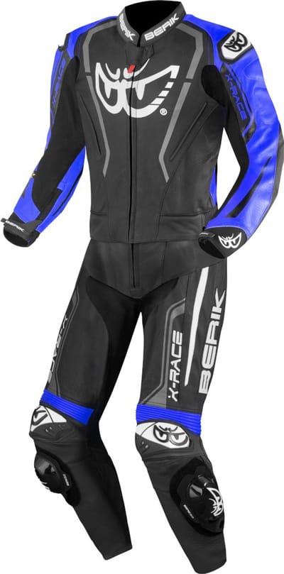 Berik Zakura Evo Perforated Zwart Blauw 2-Delig Motorpak - Racepak