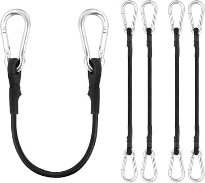 Set van 6 Elastische Spanbanden met Haken - Verstelbaar voor Fiets, Motor en Bagage