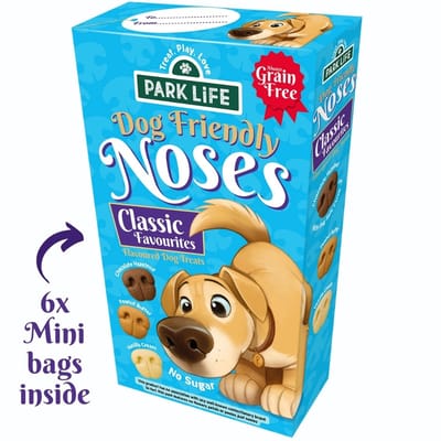 Park Life - Friendly Noses Classic Favourites – Hondensnacks – Assorti Smaken – Graanvrij – Beloningssnack – 6 Zakjes – 240g
