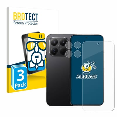 Screenprotector 3 Stuks voor Xiaomi 15T Pro (Voor+Camera) Beschermglas transparant