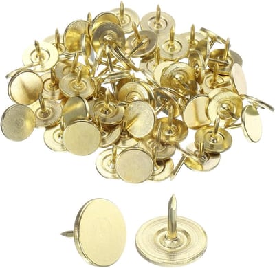 Decoratieve Spijkers - Duimspijkers Punaises - Meubels Decoreren - Platte Kop - 11 x 10 mm - Goud