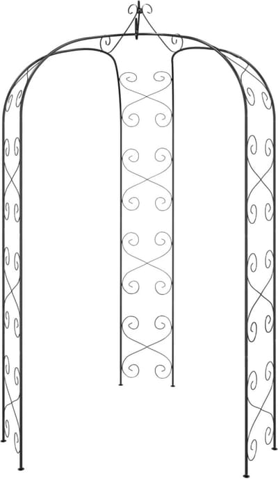 vidaXL-Tuinboog-Ø180x255-cm-staal-zwart