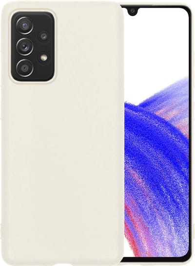 Hoesje - Geschikt voor Samsung Galaxy A33 - Sterk & Shockproof - Hoes Cover - Siliconen Case - Telefoonhoesjes - Wit